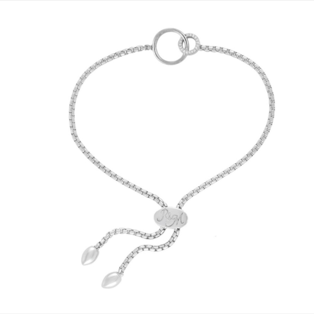 R&M Diamond Accent Sterling Silver Bracelet